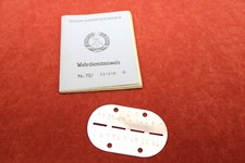 GDR GDR military service card NVA National People's Army 1974 + stamp, W301.1 #16 picture