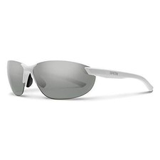 Smith Parallel 2 Rimless Sunglasses White/Polarized Platinum Mirror&Ignitor Rose picture