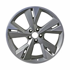 Refurbished Machined and Painted Medium Charcoal Metallic Front Aluminum Wheel picture