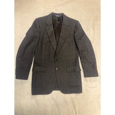 Kuppenheimer Mens Blazer Charcoal Gray 100% Pure Wool Sport Coat Made in USA picture