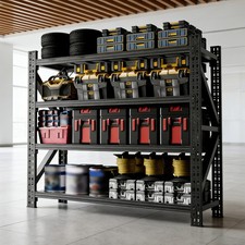 5000LBS Heavy Duty 4-Shelf Adjustable Metal Storage Unit 63