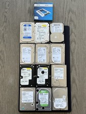 Lot (12) Hard Drives + (2) External Hard Drive+ SSD Tested 7.088 Terabytes Total picture