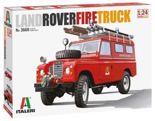 Italeri 3660S Land Rover 3660S-1:24 Fire Truck, Building, Stand Model Making, Cr picture