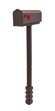 Architectural Mailboxes Newbury Mailbox with Matching Post, Mocha, Medium picture