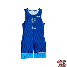 Blue Russia International Wrestling Singlet Adult Small picture