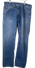 Levi's 501 Original Fit Men's Jeans 34x34 Light Distress Light Wash picture