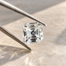 2.54CT Asscher Cut Lab Created Moissanite Loose Gemstone 8.5mm Sunshine Export picture