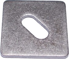 3/4 X 3 X 3 X 1/4 Slotted Square Washer Hot Dipped Galvanized 75 Pieces picture