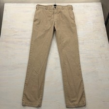 Buck Mason Chino Pants 34 Flat Front Cotton Khaki Tan Mens picture