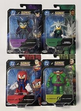Jakks DC X Sonic Lot 4 Rouge Silver Dr. Eggman Knuckles 2.5” Figure Toy Series 2 picture