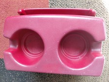 OEM OBS 1992 1993 1994 1995 1996 Ford F150 F250 F350 Dark Red Double Cupholder  picture