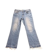 Pilcro and the Letterpress Light Wash Frayed Hem Distressed Jeans Size 31 picture