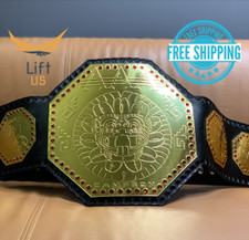 AAA Mega Campeon Mexico Wrestling Championship Title Replica Belt 2MM Brass picture