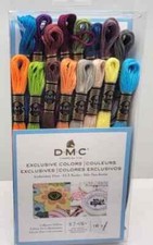 DMC Floss Pack - EXCLUSIVE COLORS Package of 16 Skeins - New, Sealed picture