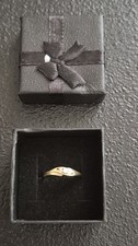 10k Yellow Gold And Diamond Accent Ring Approx. Size 4.5 picture