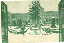 Mataró Spain Salesian College in Snow Divided Back Postcard Unused picture