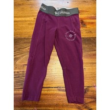 Columbia Leggings Kids XXS Plum Purple Athletic Activewear Excellent picture