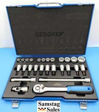 Gedore Germany 19 IMU-10 Socket Set 27 Piece 1/2