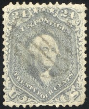 US Stamps # 78b Used XF Light Cancel Grey Shade Scott Value $450.00 picture