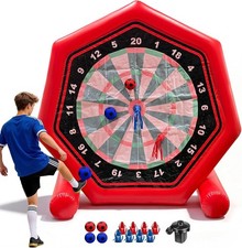 Giant 7FT Inflatable Soccer Dart Board Waterproof PVC Carnival Game & Air Pump picture