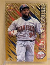 1996 Pacific PRISMS GOLD #117 Kirby Puckett Twins HOF RARE FOIL PARALLEL picture