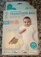 Love To Dream Swaddle Up Transition Bag Stage 2 M 1.0 TOG White Space Cotton NEW picture