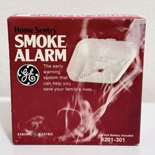 Vintage General Electric GE Home Sentry Smoke Alarm 8201-301 RARE NEW picture