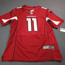 Nike Mens Arizona Cardinals Larry Fitzgerald #11 On Field NFL Jersey Size 44 Red picture