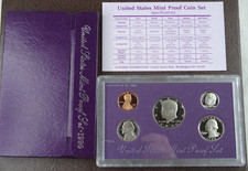 1990-S US Mint Proof Set 5 Coin Set OGP COA Original Government Packaging picture