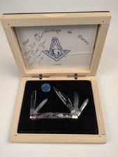 Grand Lodge Of Tennessee Masons Grand Master Custom Case Knife and Pin Set 2008 picture