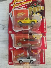 Johnny Lightning Lot 1:64 Diecast Poker Mercury Corvette 1941 Willys Truck picture