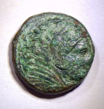 Macedon Alexander Great Posthumous 323-317 BC Bronze AE17 Coin Green Patina 4.91 picture