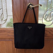 Prada Tessuto Nylon Bag Black Double Handle picture