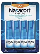 Nasacort Allergy 24-Hour Spray  Allergy 120 X 4 = 480 expdate  6/27+ picture
