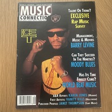 1991 Ice T Rap Cover Music Connection Magazine Vol XV No 15 Original Gangster LP picture