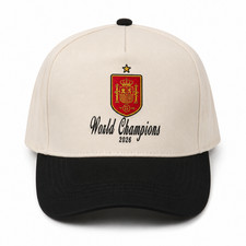 Spain World Champions World Cup 2026 Embroidered Hat Black picture