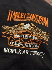 Vintage Harley Davidson Shirt Air Force Incirlik Base Turkey Xxl picture