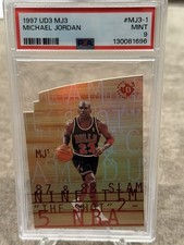 1997 UD3 MJ3 Michael Jordan #MJ3-1 Die Cut PSA 9 MINT Bulls Rare Insert picture