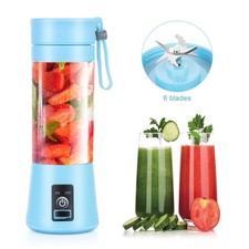 Portable Blender Electric USB Juicer Blender 380ml Shake Mixer Travel Cup 6Blade picture