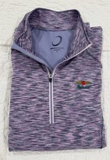 Zero Restriction Baltusrol Golf Club Women XS 1/4 Zip Pullover Pink Purple picture