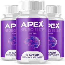 (3 Pack) Apex Neuro Elite Nootropic Nerve Support Supplement ApexNeuro 180 Caps picture