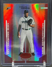 Carlos Hines 2004 Leaf Certified Materials New Generation Red #3/100 - Rays picture
