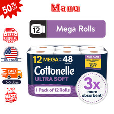 SALE Cottonelle Ultra Soft Toilet Paper, 12 Mega Rolls - FREESHIP picture