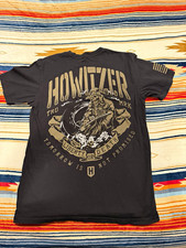 Howitzer Patriot Grim Reaper Graphic Tee Men's M Black Crew Neck Jersey Cotton picture