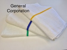 300 25 dozen new blue striped bar towels bar mops cotton super absorbent 16x19 picture