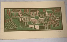 Callees Signed Dated Modern Landscape Print 