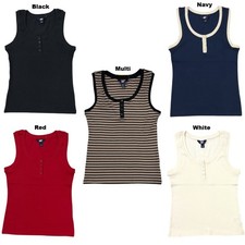 Lands' End Women's Lightweight Relaxed Fit Scoop Neck Ribbed Tank Top picture