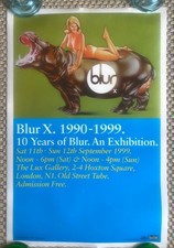 Orig - Brit Pop - BLUR  X  1990-1999 Poster - Adv- 1995 - RARE - Good picture