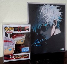 Signed 8x10 KAIJI TANG Satoru Gojo Jujutsu Kaisen Autograph MAS COA & POP picture