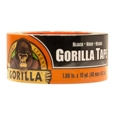 Heavy Duty Black Duct Tape Gorilla Tough Weather Resistant Large 10 Yard Roll picture